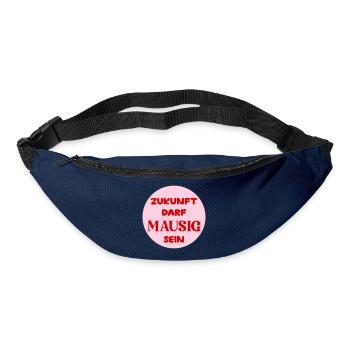 Mausige Zukunft - Gürteltasche - Navy - Vorne