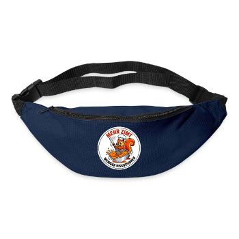Backen Zimt Konditor Eichhörnchen Bäcker T-Shirt - Gürteltasche - Navy - Vorne