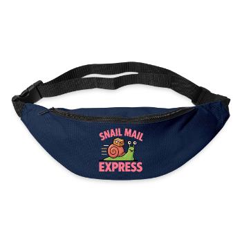Schneckenpost – Snail Mail Express - Gürteltasche - Navy - Vorne