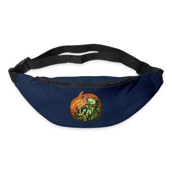 Cosysaurus Rex mit Blümchen (NO AI / Ohne KI) - Gürteltasche - Navy - Vorne