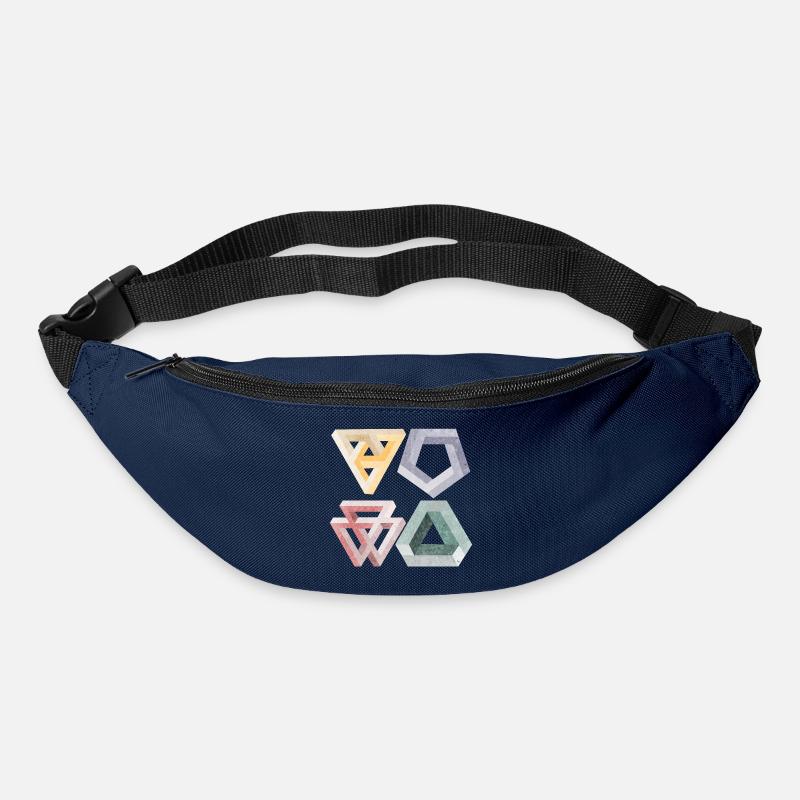 optical illusions - Bum bag - navy