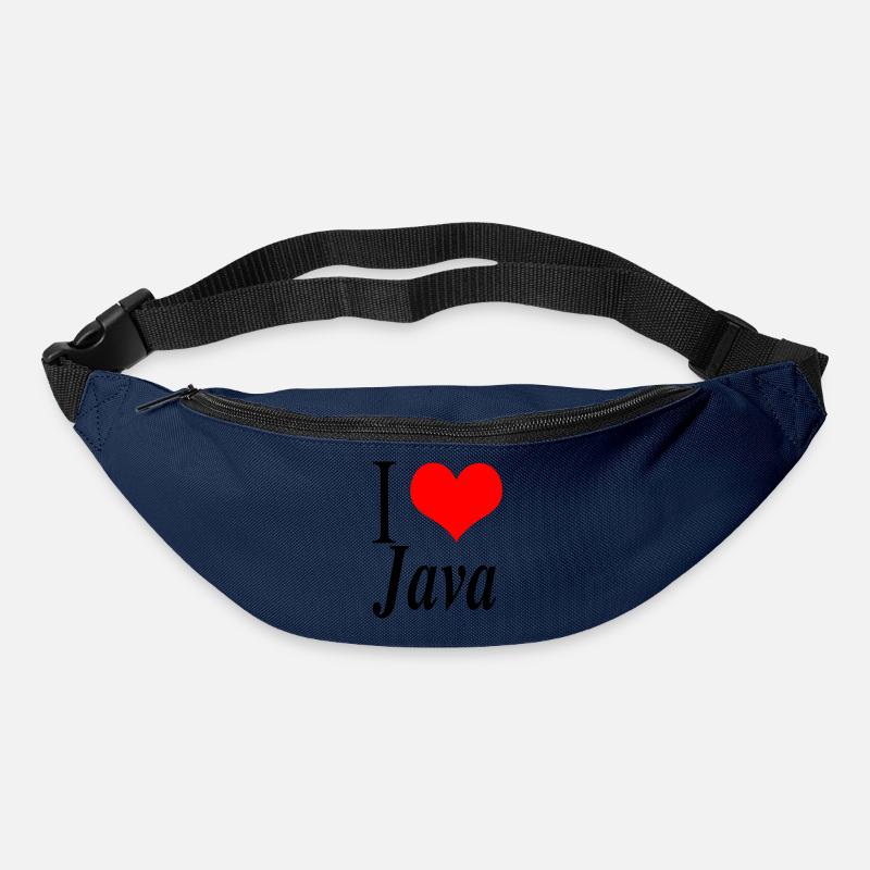 Ich liebe Java - Gürteltasche - Navy