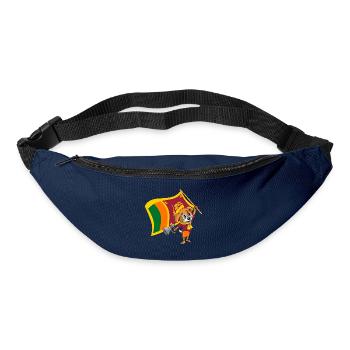 Chien fan du Sri Lanka - Sac banane - marine - Devant