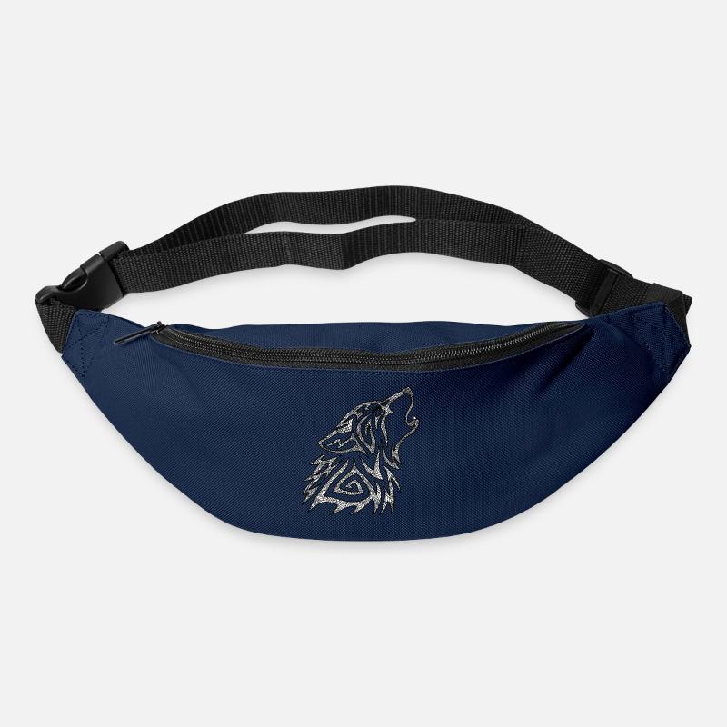 Howling Wolf Mandala - Bum bag - navy