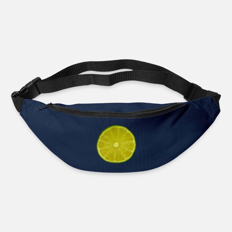 Tranche de citron vert - Sac banane - marine