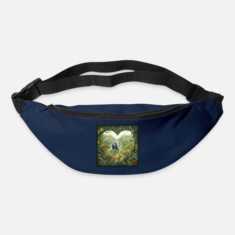 Elefanten Liebe - Gürteltasche - Navy