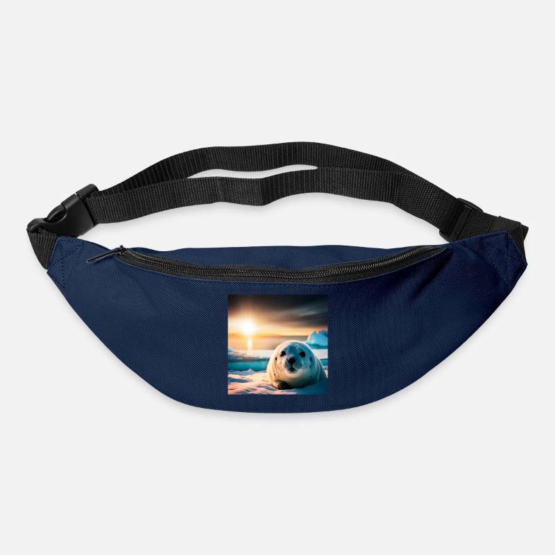 Bébé Phoque - Sac banane - marine