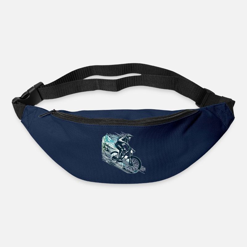 MTB Mountainbiking Downhill Geschenk - Gürteltasche - Navy