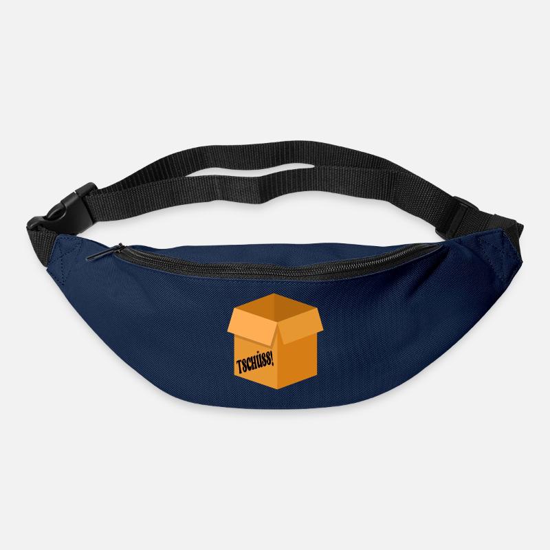 ABSCHIED TSCHÜSS - UMZUGSKARTON - Gürteltasche - Navy