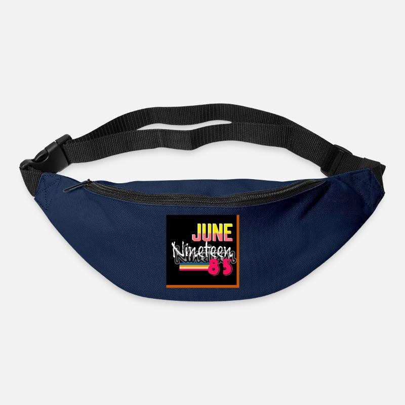 June Nineteen 85 Retro Neon Design - Bum bag - navy