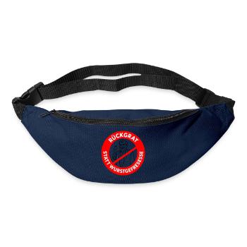 Colonne vertébrale au lieu de manger des saucisses ! COULEURS SOUHAITÉES Bande dessinée - Sac banane - marine - Devant