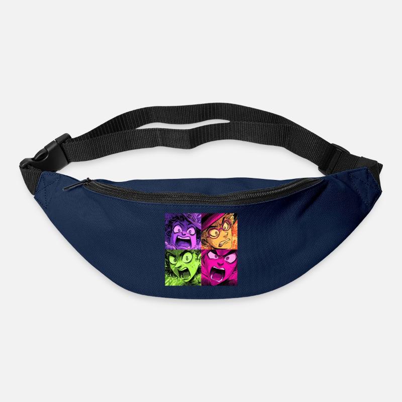 Farbenexplosion Schreie Collage Hexen - Gürteltasche - Navy