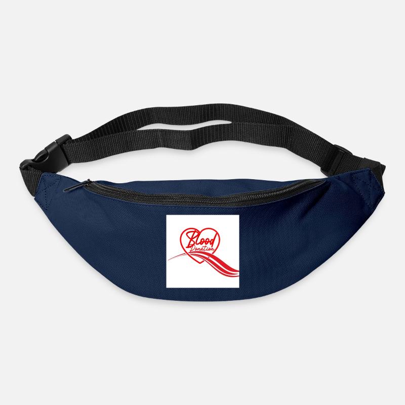 Herz-Logo der Blutspende - Gürteltasche - Navy