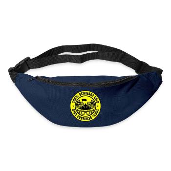 Schwarz Gelb Fans - Gürteltasche - Navy - Vorne