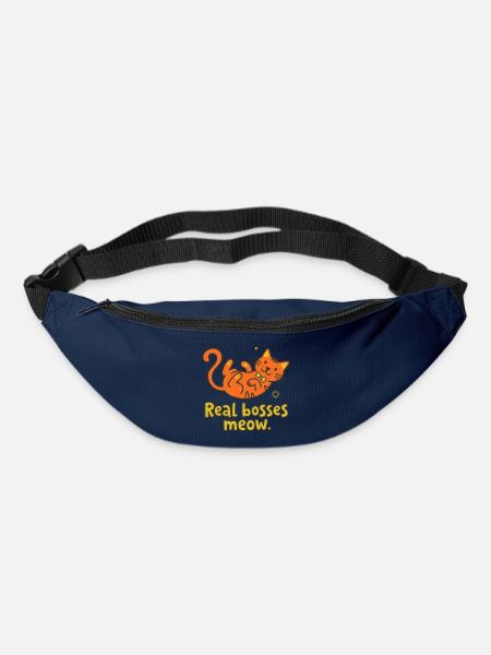 Real bosses meow cat - Bum bag - navy