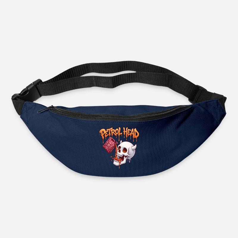 Petrol Head Skull - Bum bag - navy