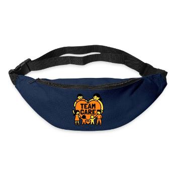 Team Care Herz Kita Wappen - Gürteltasche - Navy - Vorne