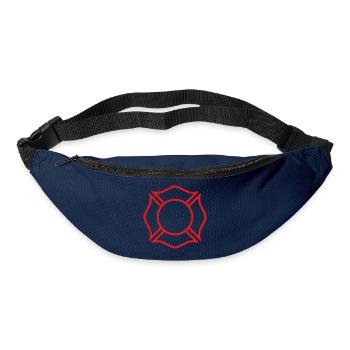 Feuerwehrmann-Malteser Kreuzlinienabzeichen Sicherheitssymbol - Gürteltasche - Navy - Vorne