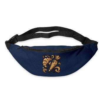 Croissant Piping Bag Icon - Bum bag - navy - Front