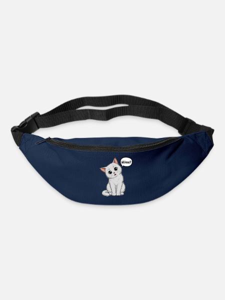 Miau? - Wie süß kann man sein?! - Gürteltasche - Navy