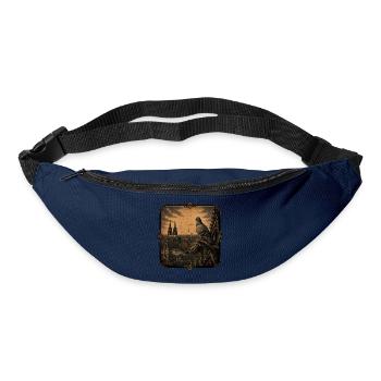  Funny Taubenzüchter Taubensport Brieftaube Herz - Gürteltasche - Navy - Vorne