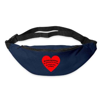Beziehungstatus_Single - Gürteltasche - Navy - Vorne