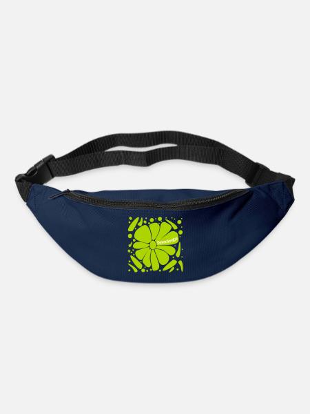 Blumen Demokratie - Gürteltasche - Navy