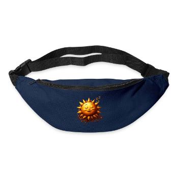 Schlafender Sonnenschein mit Bohnen - Gürteltasche - Navy - Vorne