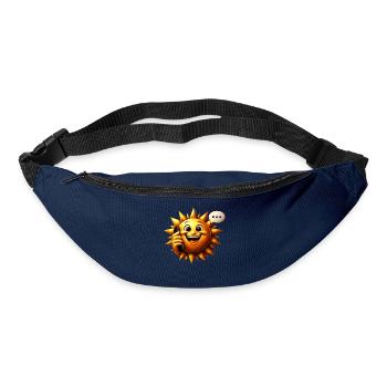Sonnenlächeln am Telefon - Gürteltasche - Navy - Vorne