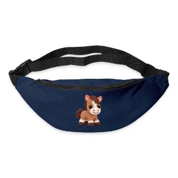 Häkelpferd Kuschelpony - Gürteltasche - Navy - Vorne