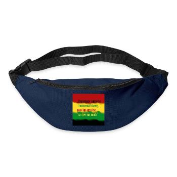Liebe und Frieden - Gürteltasche - Navy - Vorne