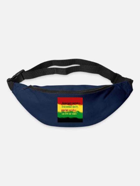 Liebe und Frieden - Gürteltasche - Navy
