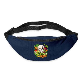 Lustiger Veggie Skull - Gürteltasche - Navy - Vorne