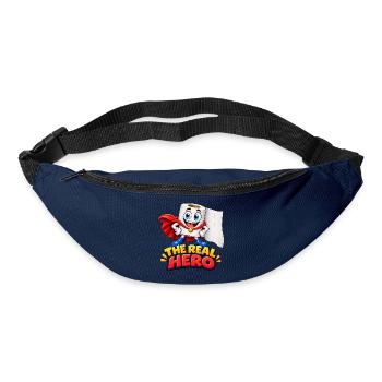 Lustiger Toilettenpapier-Held - Gürteltasche - Navy - Vorne