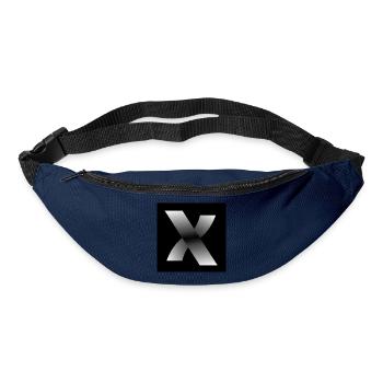 Metallisches X-Gradientendesign - Gürteltasche - Navy - Vorne