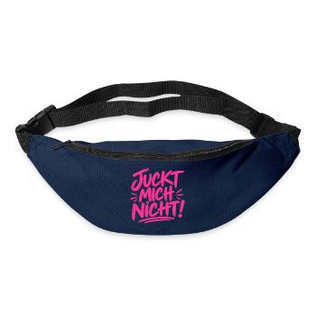 Juckt mich nicht! - cooler Spruch - Gürteltasche - Navy - Vorne
