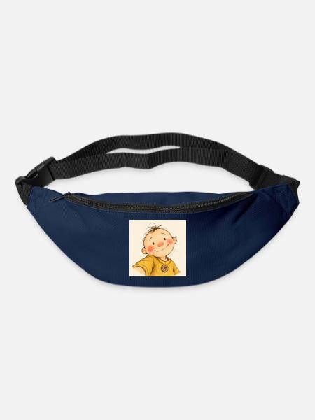 Kleiner Sonnenschein im Gelben Pullover - Gürteltasche - Navy