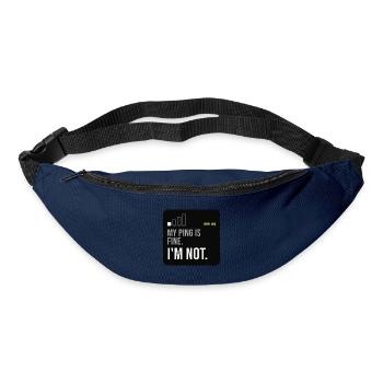Ping Not Fine Tech-Meme - Gürteltasche - Navy - Vorne