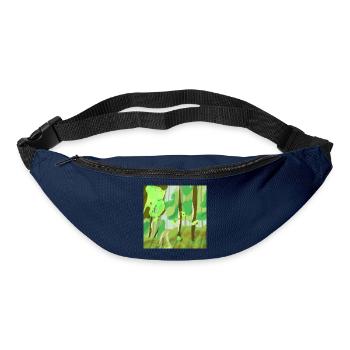 Waldlandschaft in Grüntönen - Gürteltasche - Navy - Vorne
