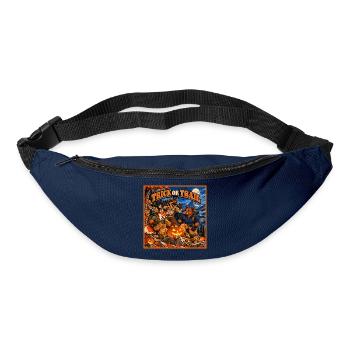 Trick oder Trail – Halloween Outdoor - Gürteltasche - Navy - Vorne
