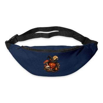 Dunkle Magie: Exklusives Halloween-Design - Gürteltasche - Navy - Vorne