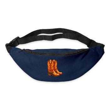 Cowgirl-Stiefel - Gürteltasche - Navy - Vorne