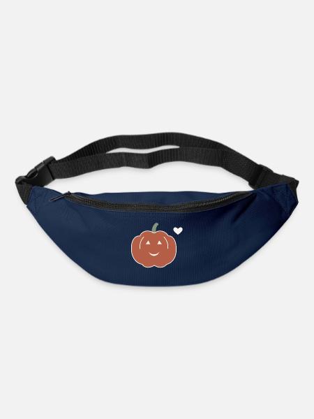 Halloween Kürbis Herren - Gürteltasche - Navy
