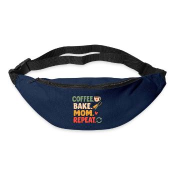 Backmama Bäckerin Köchin Mama Kaffeeliebhaberin Kunst - Gürteltasche - Navy - Vorne