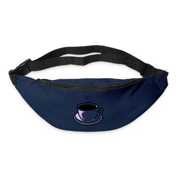 Kaffee, Tasse, Koffein - Gürteltasche - Navy - Vorne