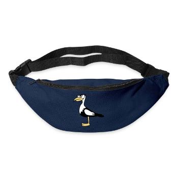 Hipster Möve coole Tier Designs - Gürteltasche - Navy - Vorne