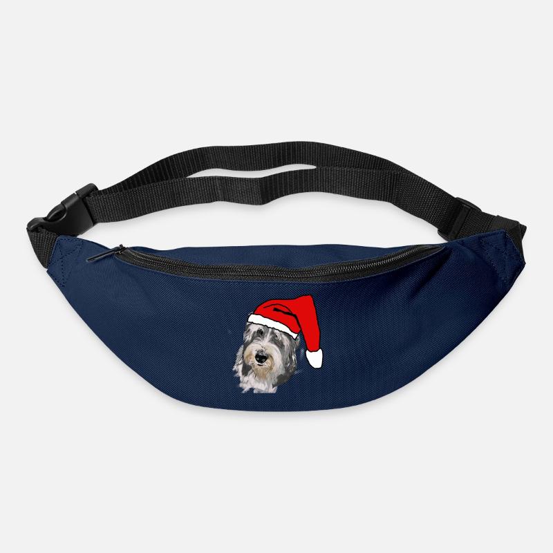 Bearded Collie - Bum bag - navy