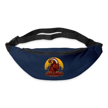 Chamois : la montagne c'est mon terrain de jeu - Sac banane - marine - Devant