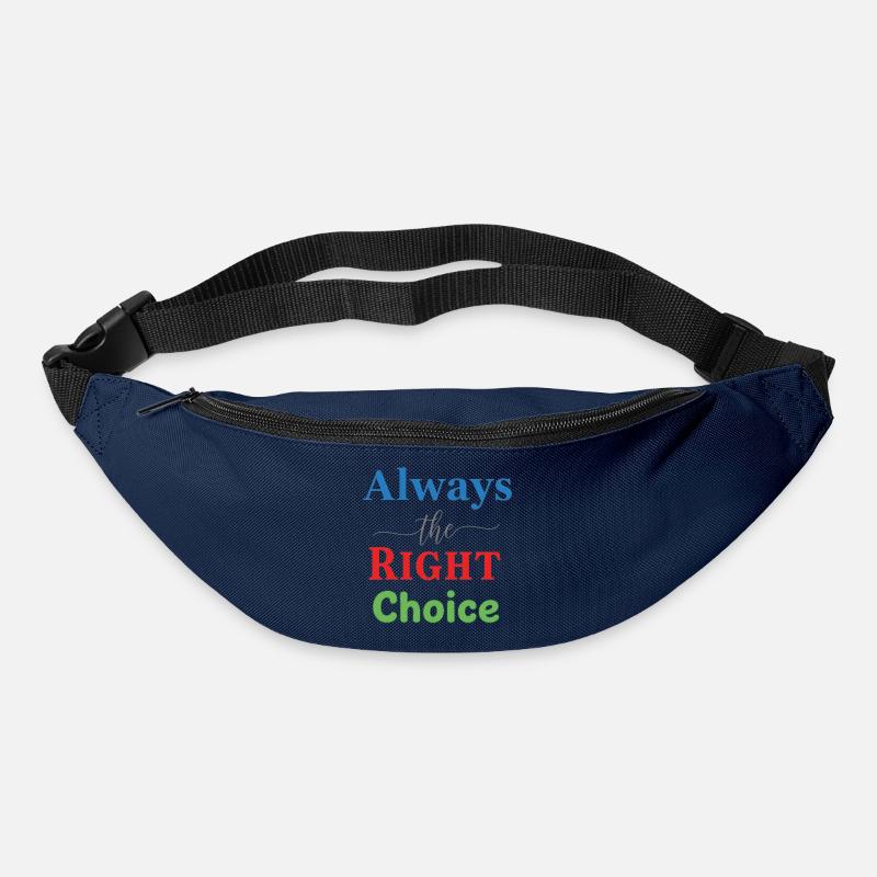 Conception typographique multicolore vive - Sac banane - marine
