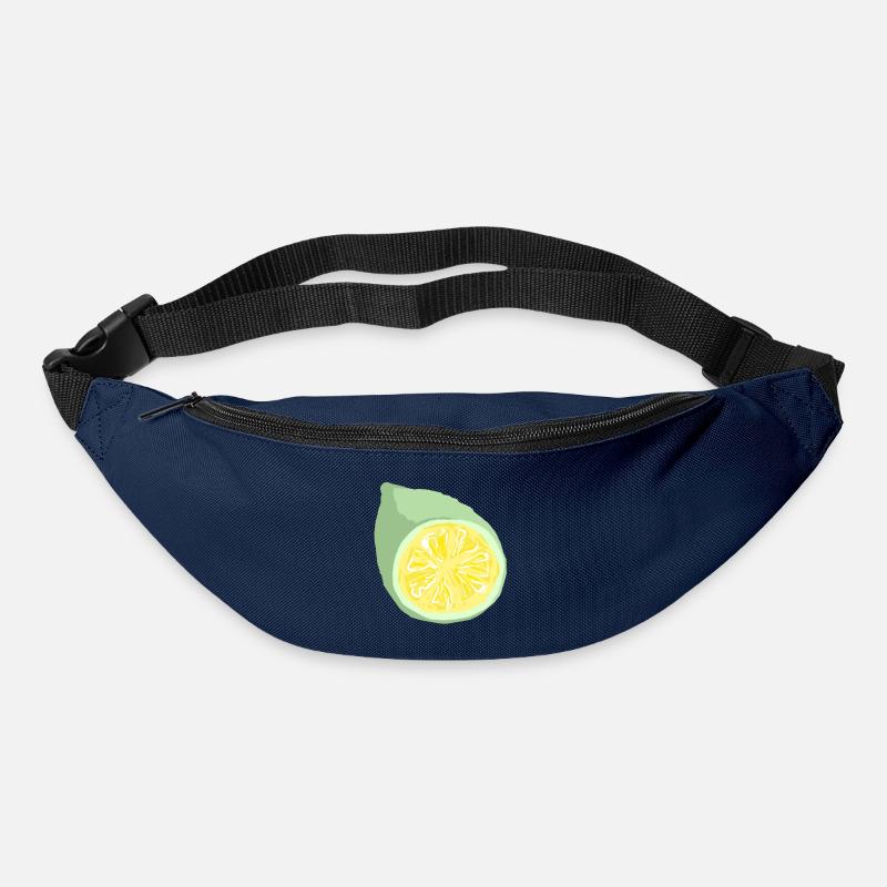 Citrus Slice Abstract - Bum bag - navy